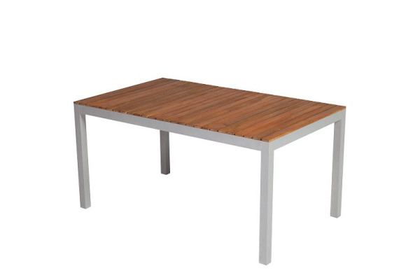 Merxx Naxos Tisch, 150 x 90 cm, Aluminium und FSC Akazienholz, 22002-219