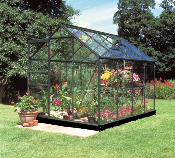 Halls Gewächshaus Popular 86 Grün mit 3 mm Blankglas - 5,0 m², SO8101