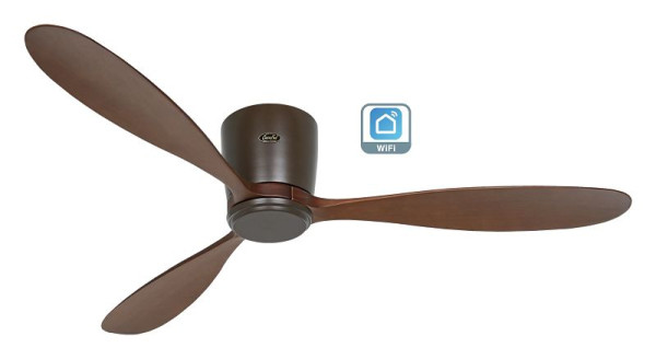 CasaFan Deckenventilator Eco Plano Wood Lack bronze-Nussbaum WiFi, 313294W