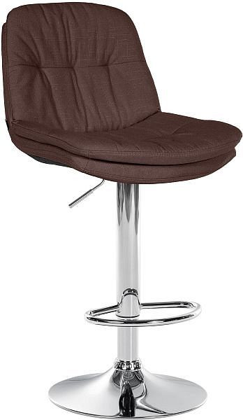 CLP Barhocker Laurel Stoff chrom, braun, 323931, 4255716316464