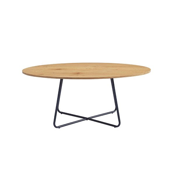 HOME DELUXE Couchtisch Oval NOVARIS - Farbauswahl Oiled Oak, 51516