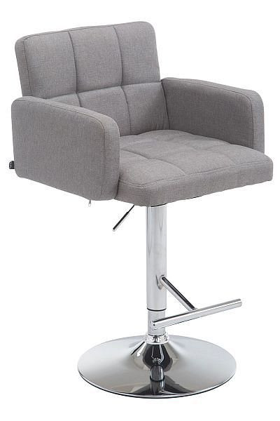 CLP Barhocker Los Angeles Stoff C, grau, 1038808, 4250420207541
