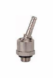 Riegler Schlauchtülle für Kupplungen NW 7,2 - NW 7,8, drehbar, Messing / Stahl vernickelt, Außengewinde, 107322