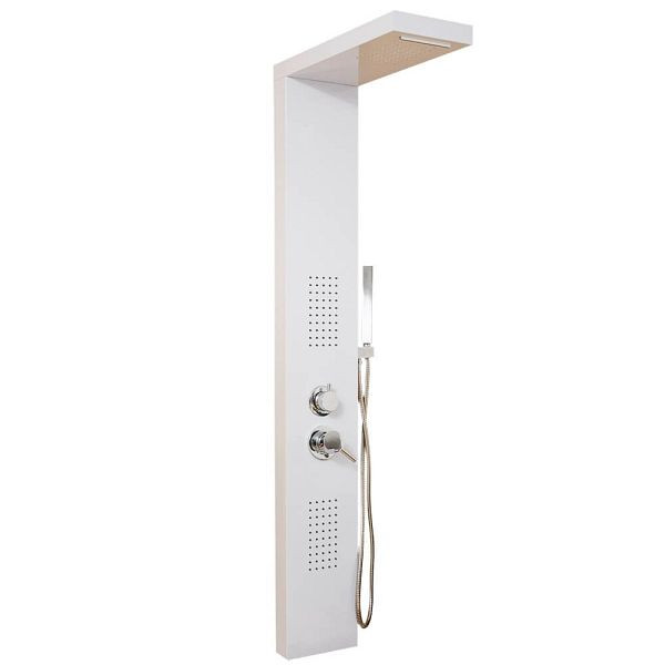 HOME DELUXE Duschpaneel CASCATA - Weiß, 9068, 4058166040718