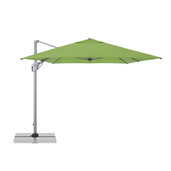 doppler Active NEO Side ca. 260x350/8tlg. Design 836 fresh green Gestellfarbe Silber, Sonnenschirm, 440219836