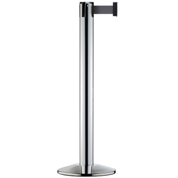Stein HGS Personenleitsystem -Beltrac Infinity-, mobil, Edelstahl, gebürstet, blau, mit Standard-Gurtendstück, 11252-eg302