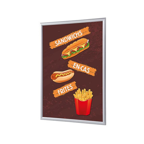 Showdown Displays Klapprahmen A4 Komplettset Snacks Französisch, KRA4G25LPPI576
