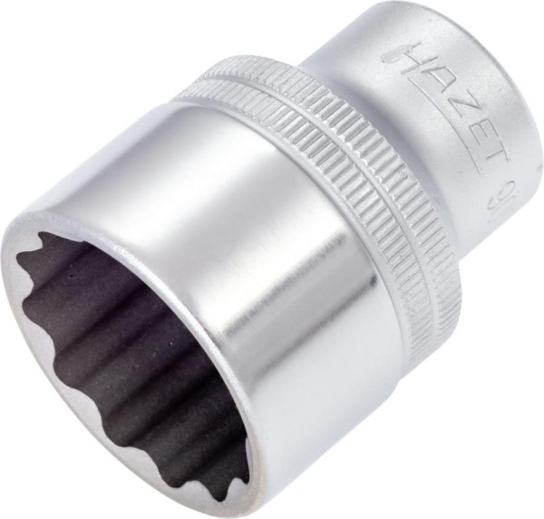 Hazet Steckschlüsseleinsatz, Doppelsechskant, Vierkant hohl 12,5 mm, Außen-Doppel-Sechskant-Tractionsprofil, 1.1/16 ", 900AZ-1.1/16