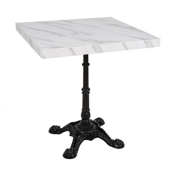 Bolero Vorgebohrte quadratische Tischplatte Marmor-Effekt 700mm, DT446