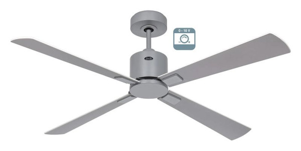 CasaFan Deckenventilator Eco Concept 132 Lack lichtgrau-Massivholz Lack weiß/lichtgrau 0 - 10 V, 9213601