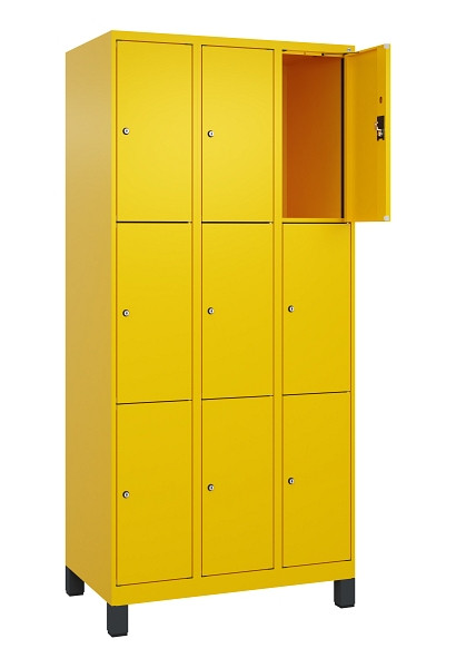 C+P Schließfachschrank Evolo PLUS, mit Füßen, 9 Fächer, 1950x900x500mm, 1023/10, 049010-303 S10022
