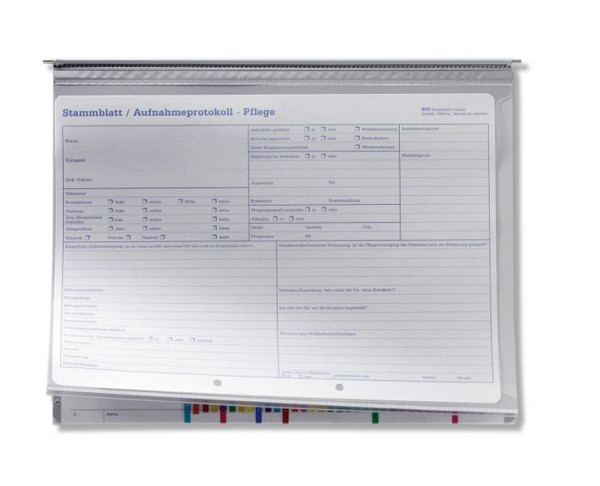 BOI 2-Deckel-Planettentasche, grau, H-P.2, DSPDE-G, mit integrierter Reiterleiste, 9208-00446