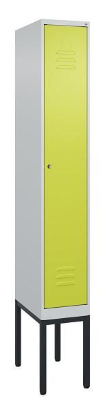 C+P Umkleidespind Classic PLUS, Gestell, 2120x300x500mm, 7035/0024, Zylinderschloss, 0800307-10 S10025