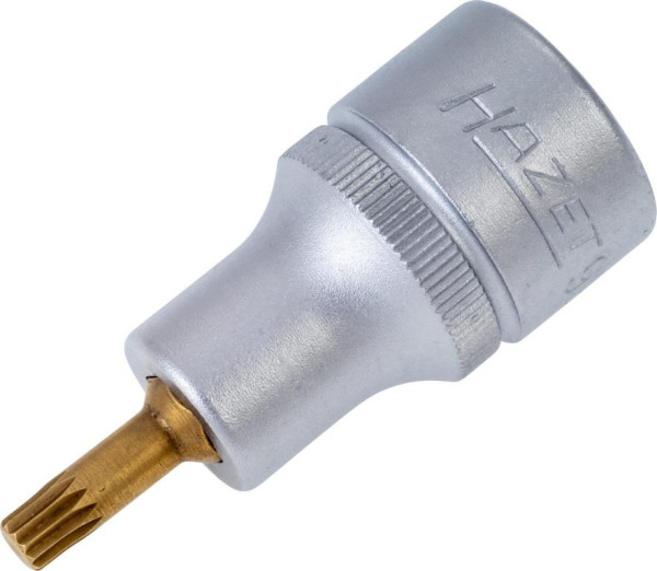 Hazet Schraubendreher-Steckschlüsseleinsatz, Vierkant hohl 12,5 mm (1/2 Zoll), Innen Vielzahn Profil XZN, M5, 990-5