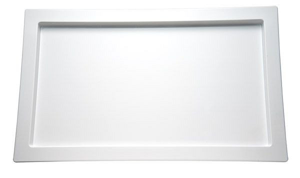 APS GN 1/1 Tablett -FRAMES-, 53 x 32,5 cm, Höhe: 2 cm, Melamin, weiß, 84046