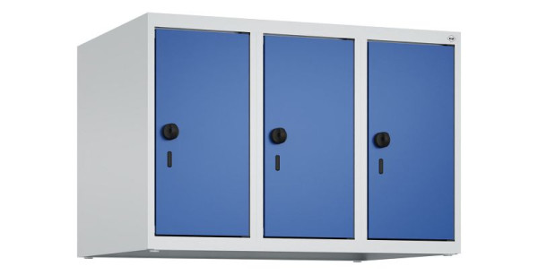 C+P Schrankaufsatz Classic PLUS, Aufsatzschrank, 7035, Drehriegel, 500x750x500mm, Enzianblau, 080090-39 S10003