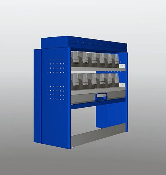 Plastipol-Scheu Profi-Line Fahrzeugeinrichtungslösung Modul 990 x 1100 x 310/410 mm, PL 702