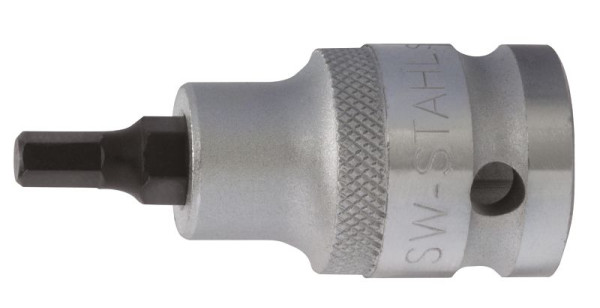 SW-Stahl Schraubendreheinsatz, 1/2", Innensechskant, 5 x 53 mm, brüniert, 05102L