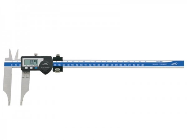HELIOS PREISSER Digitaler Werkstattmessschieber, mit Feineinstellung, mit Kreuzspitzen 1/100, Messbereich 0 - 500 mm, 1351628