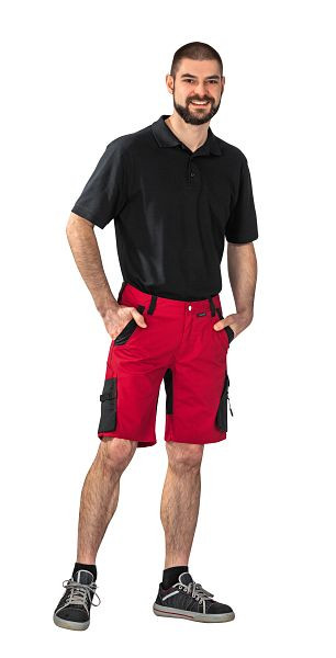 Planam Norit Herren Shorts, rot/schwarz, Größe S, 6457044
