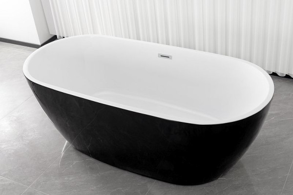Sanotechnik CUBA Acryl Badewanne Freistehend 175x80x61cm, G9040