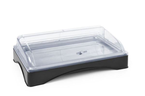 Hendi Rolltop-Präsenter gekühlt - GN 1/1, Set inkl. Kühlelement, LxBxH: 555x357x175 mm, 424186