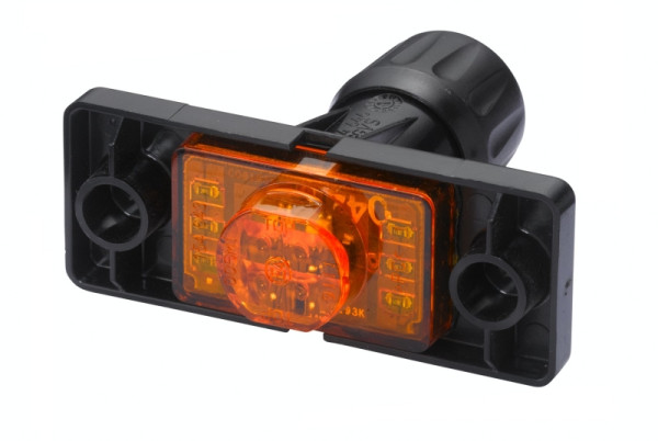 HELLA Seitenmarkierungsleuchte - LED - 24V - Schraubanschluss/Einbau - Scheibenfarbe: gelb - LED-Lichtfarbe: gelb - rechts/links, 2PS 008 382-007