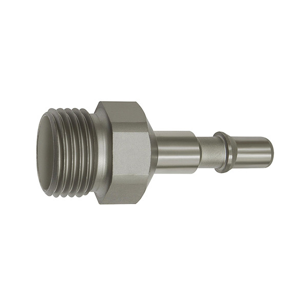 Riegler Nippel für Kupplungen NW 6, ISO 6150 C, Edelstahl, G 1/8 AG, 141944
