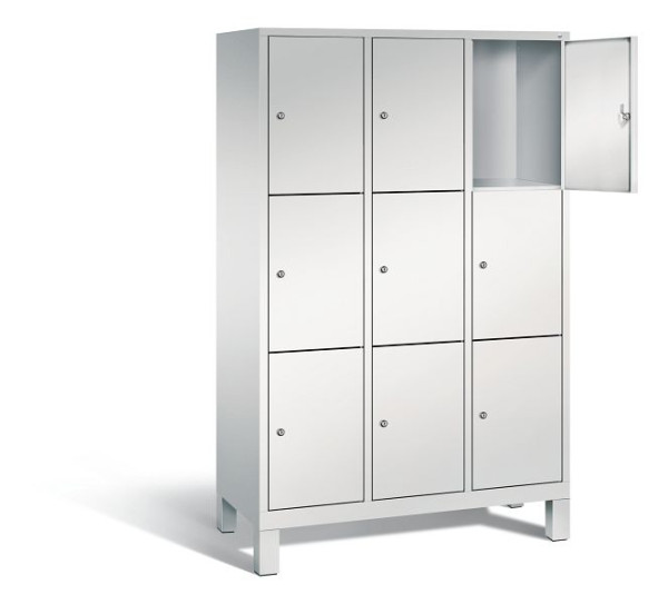 C+P Schließfachschrank Evolo, H1850xB1200xT500mm, Farbe: Lichtgrau, 48010-323 S10002