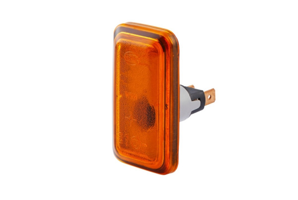 HELLA Zusatzblinkleuchte, Glühlampe, 12V, Einbau, ECE, Lichtscheibenfarbe: gelb, links/rechts/seitlicher Einbau, 2BM 003 647-021