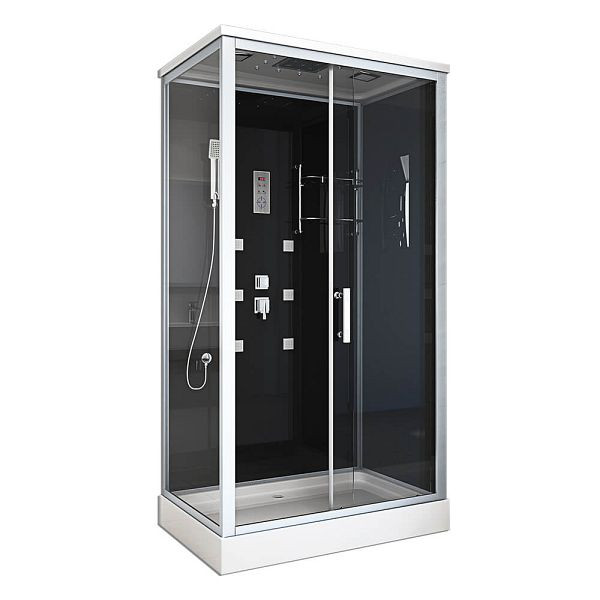 HOME DELUXE Duschkabine WAVE - XL 120 x 80 cm, 1014, 4260255473875