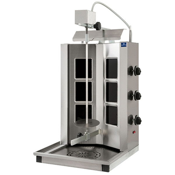 Mastro Glaskeramik-Dönergrill mit 3 Heizzonen, Motor oben, max. 20-30 kg, AJE0016