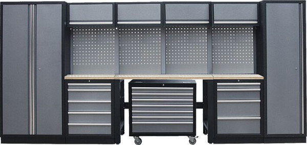 Kunzer Werkstattmodul 4, mit Holzarbeitsplatte, WESH4, 4260625443026