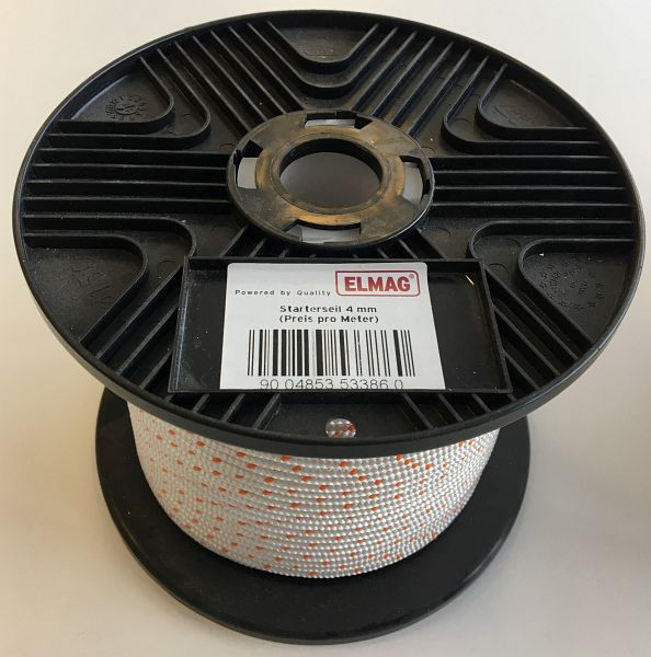 ELMAG Starterseil 4 mm, Meterware, 9503442, 9000095034424