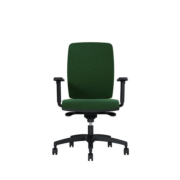 Bisley Bürodrehstuhl Cometa, Gepolsterte Rückenlehne, Höhenverstellbare Armlehnen, Kunststofffußkreuz, TN9717 grass green, COMEGKLTN9717