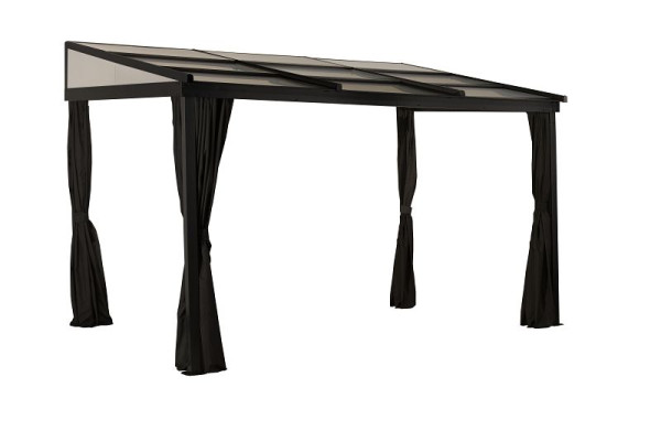 SOJAG Terrassenüberdachung Budavar Schwarz, 298x364x243cm, SJ23111