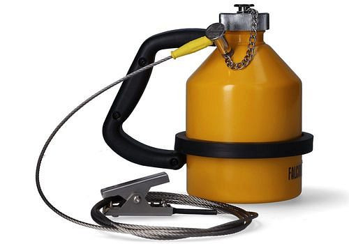 FALCON Sicherheitskanne aus Stahl, lackiert, Schraubkappe, 1 l, Erdungsanschluss, 283917
