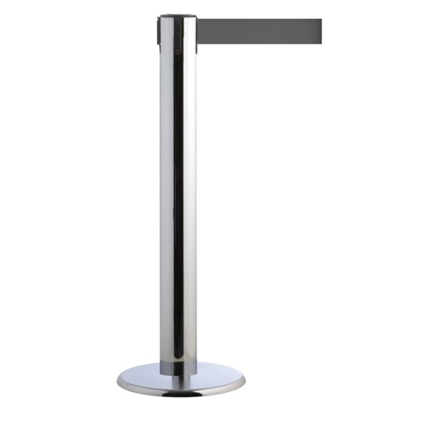 Stein HGS Personenleitsystem -P-Line Titan-, chrom, grau, mit Gurtendstück (Standard), 15693-0802