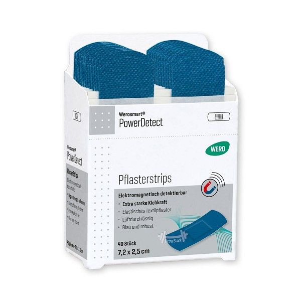 WERO Werosmart PowerDetect Pflasterstrips, 7,2 x 2,5 cm, VE: 40 Stück, 180737