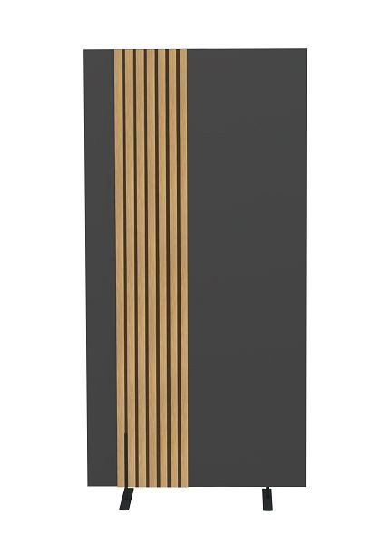 Kerkmann Oxford Trennwand groß, anthrazit/Eiche hell, 45004053