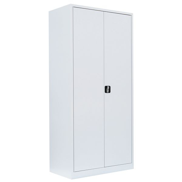 Lüllmann Stahl-Kleider-Wäsche- / Kleider-Aktenschrank, 1950 x 920 x 420 mm, signalweiß, 545547