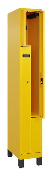 C+P Z-Spind Evolo PLUS, Füße, 2 Fächer, 1950x300x500mm, 1023/1023, Zylinderschloss, 049013-102 S10043