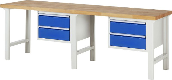 RAU Werkbank Serie 7000 - Modell 7125, B2500 x T700 x H840 mm, 13-7125A1-257B4S.11