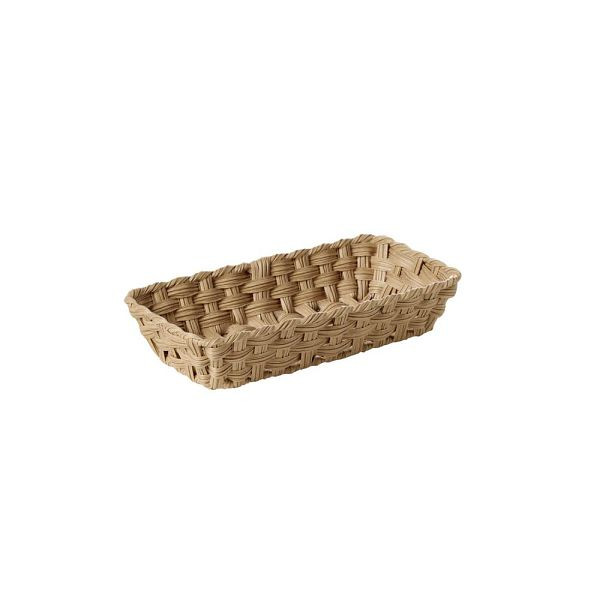 APS GN 1/3 Korb TWIRL - Polypropylen braun, 32,5 x 17,6 cm, Höhe 6,5 cm, GN-System, mit Edelstahldraht, 40362