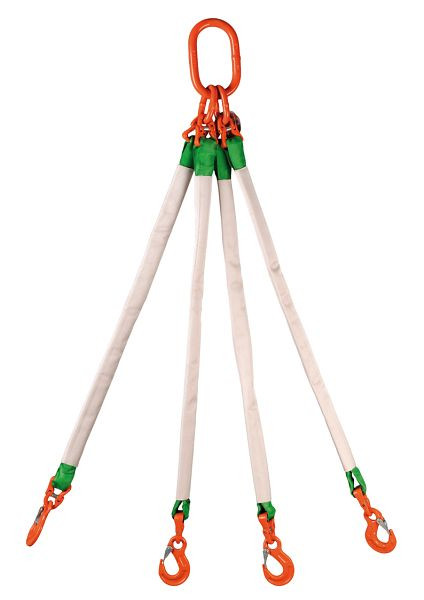 YALE Rundschlingengehänge RSG 1000-4 2,1/1,5 t mit SOB-Haken L1=2m, N33241020