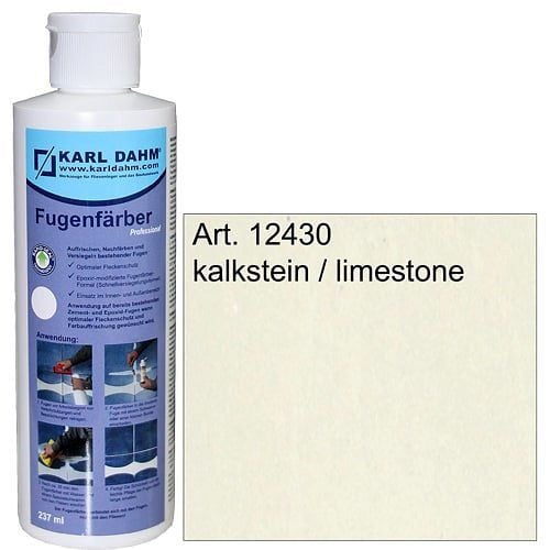 Karl Dahm Fugen färben limestone, 12430