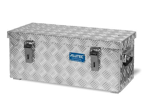 DENIOS Transportkiste aus Aluminium-Riffelblech, 37 Liter Volumen, 254868