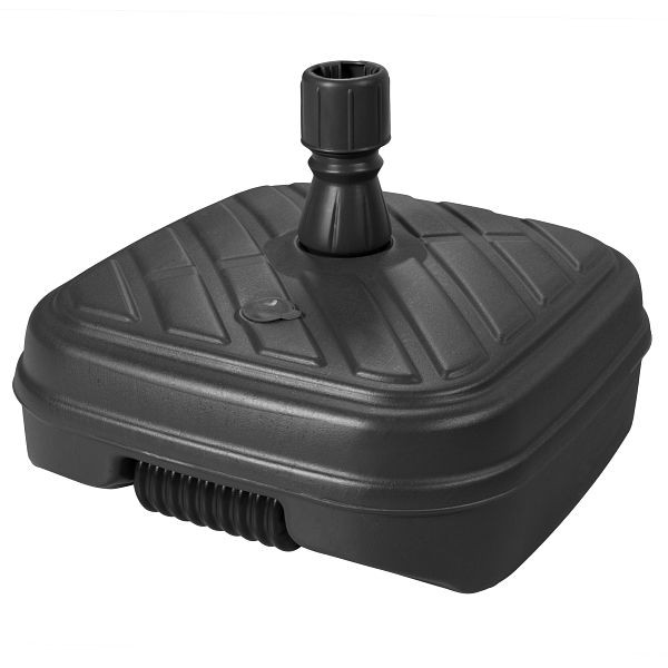 doppler HDPE Füll-Sockel anthrazit mit Rolle - 48Liter - für Rohr 33-48mm, 85496MA