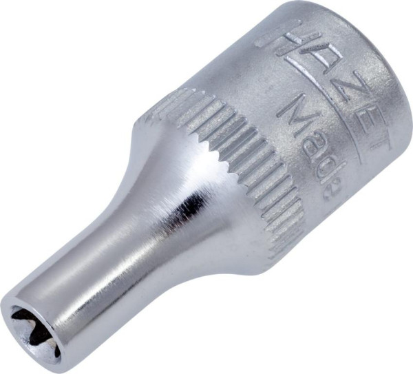 Hazet Steckschlüsseleinsatz TORX®, Vierkant hohl 6,3 mm (1/4 Zoll), Außen TORX® Profil, E4, 850-E4