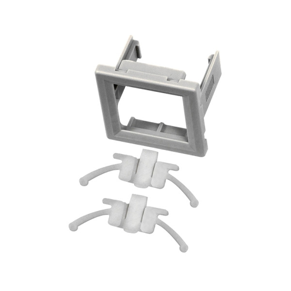 Riegler Einbaurahmen aus Kunststoff für elektronischen Druckschalter mit Digitalanzeige, 133155